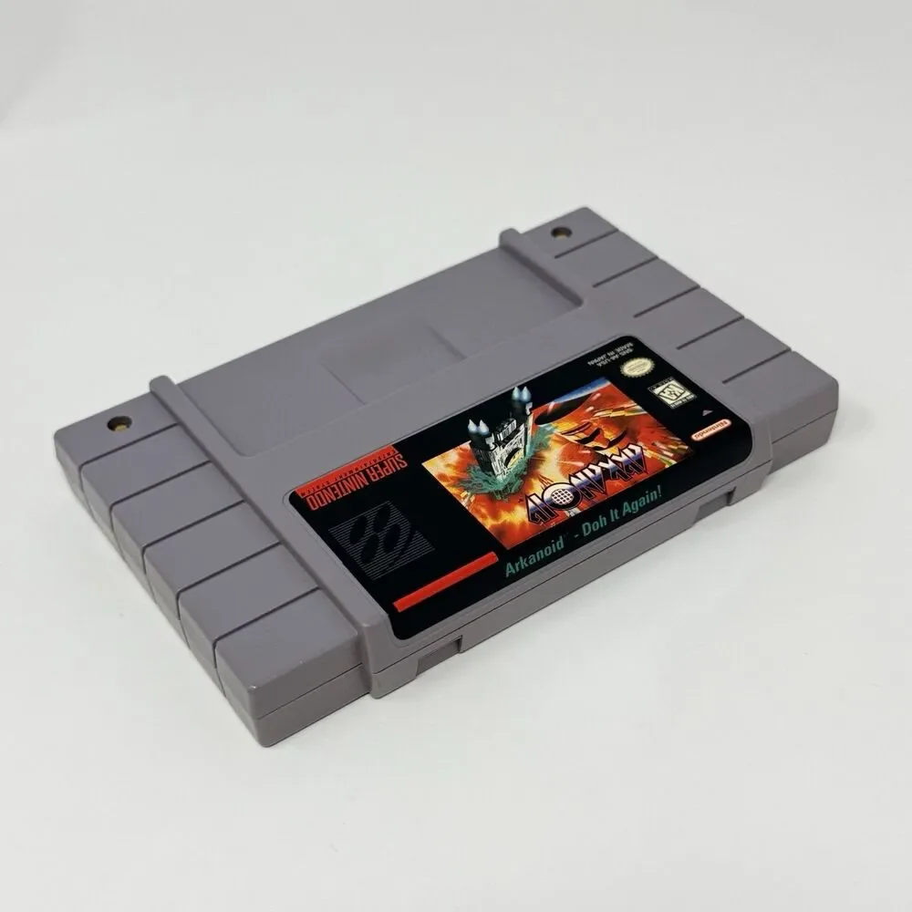 Arkanoid Doh It Again Nintendo Super NES SNES Complete CIB Poster Tested